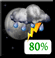 Chance thunderstorms Chance thunderstorms